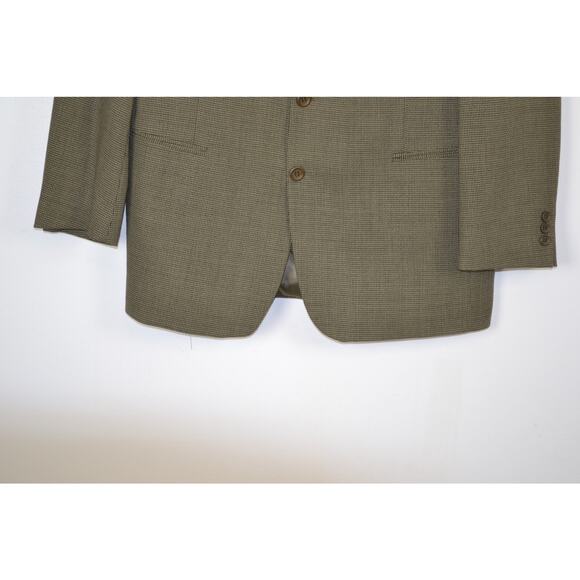 Bachrach Pure Virgin Wool Mens 42 LT 1 Pocket Lined Pattern Sport Blazer - Picture 2 of 10